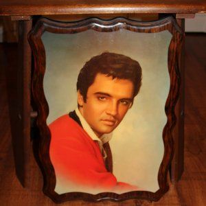 Elvis Presley Picture mounted on Wood Frame